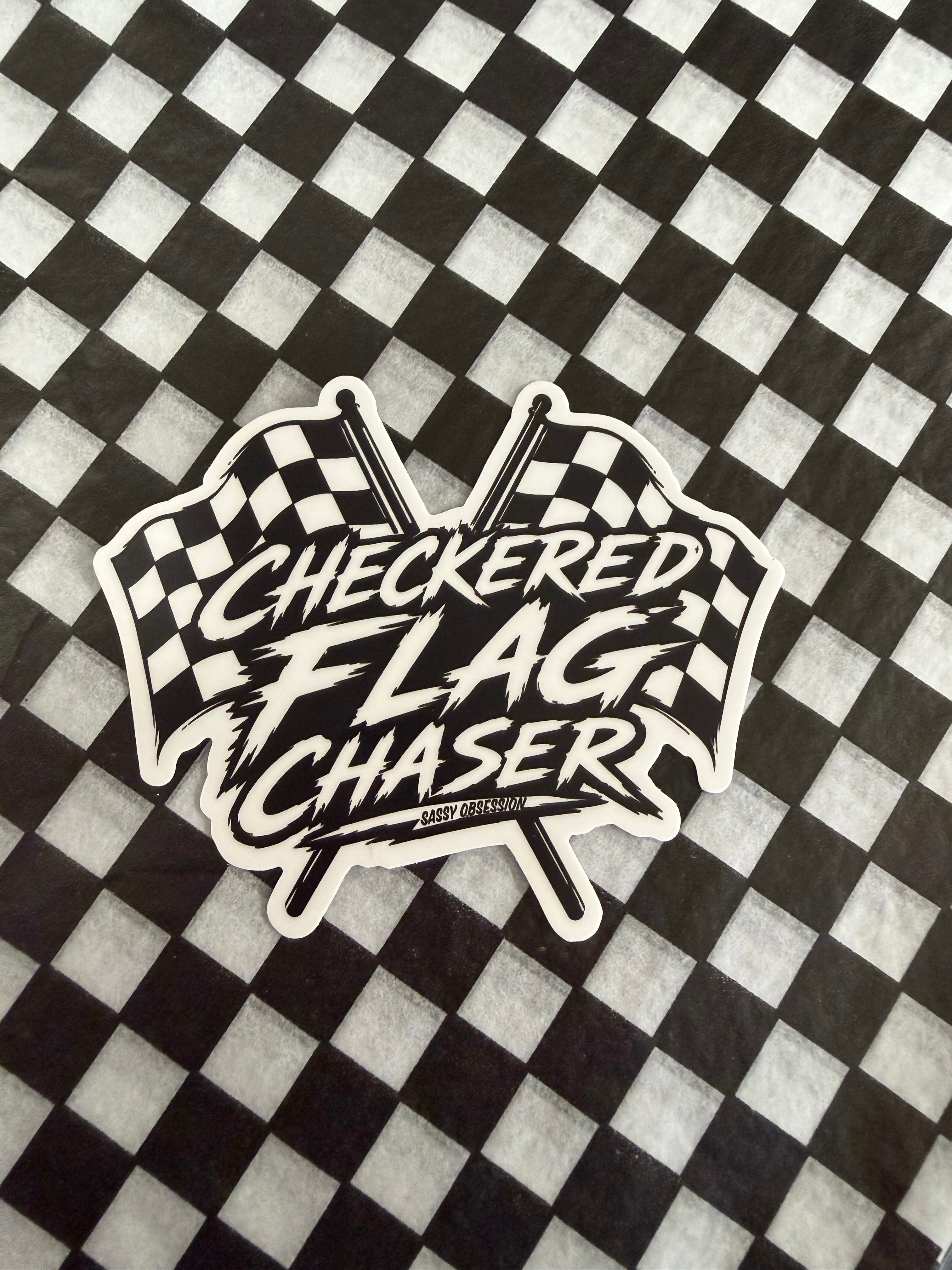 Flag Chaser Sticker – Sassy Obsession
