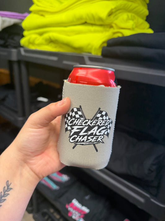 Checkered Chaser Koozie