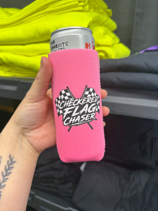 Checkered Chaser Slim Koozie