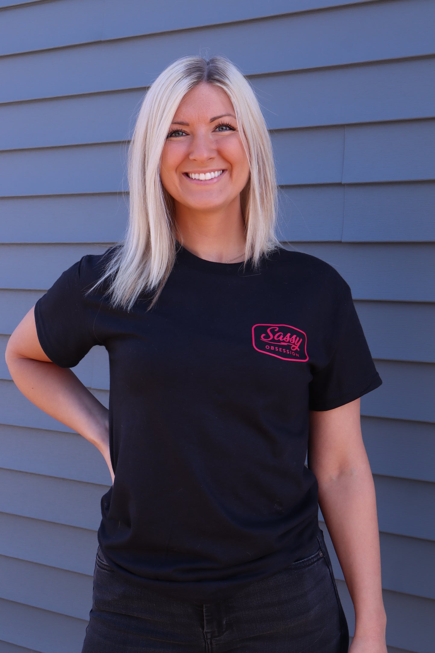Sassy Signature Tee - Pink