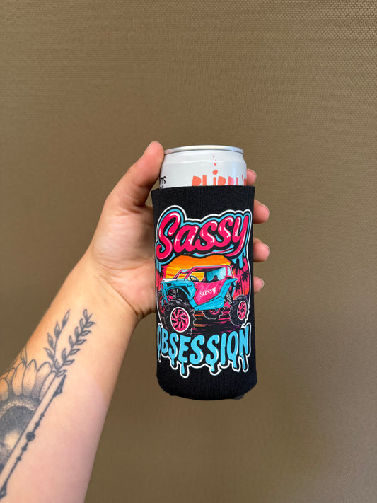 Sassy Sunset Slim Koozie