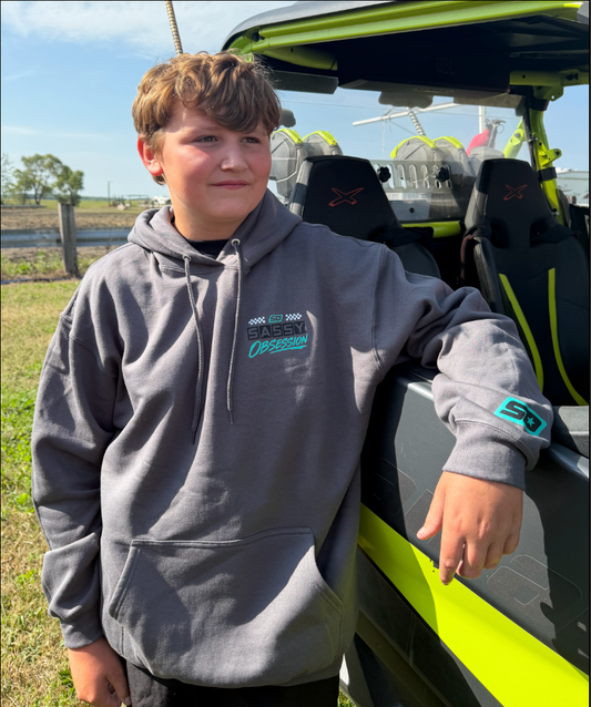 Grey Electric Offroad Sweatshirt - Teal/Black/White