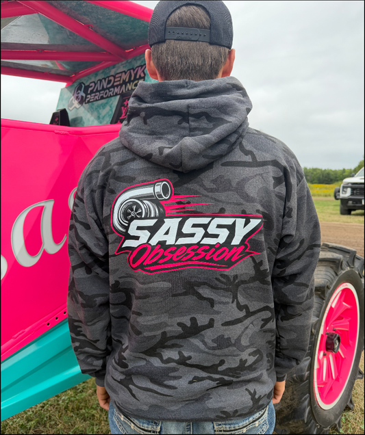 Black Camo Sassy Turbo Sweatshirt
