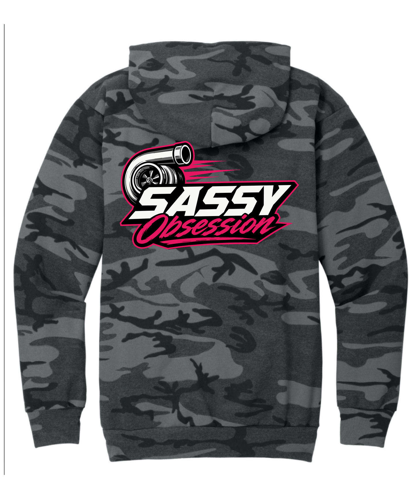 Black Camo Sassy Turbo Sweatshirt