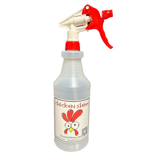 Chicken Shine Heavy-Duty Chemical-Resistant Spray Bottle (Empty)