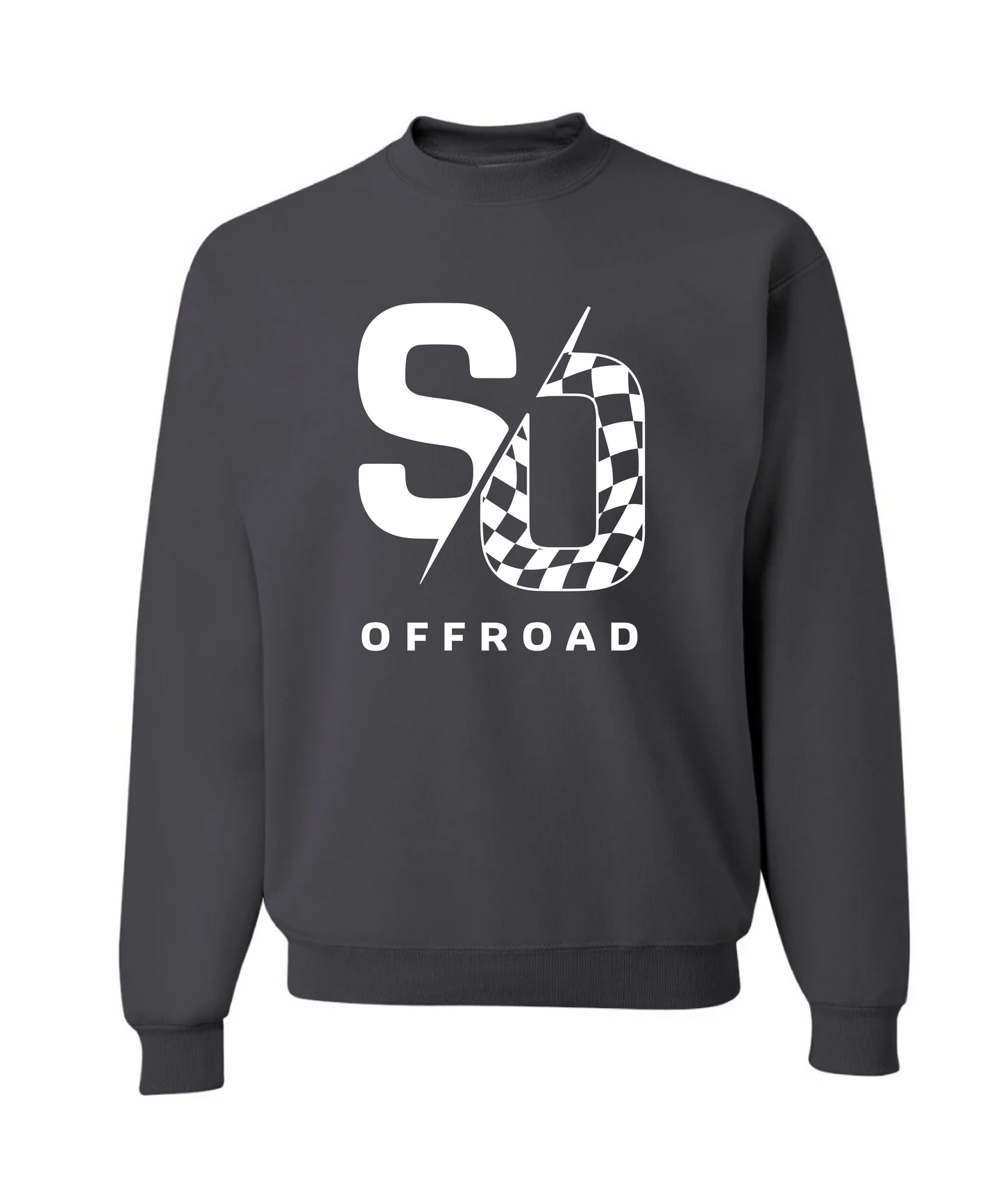 Charcoal Crewneck w/ White SO Logo