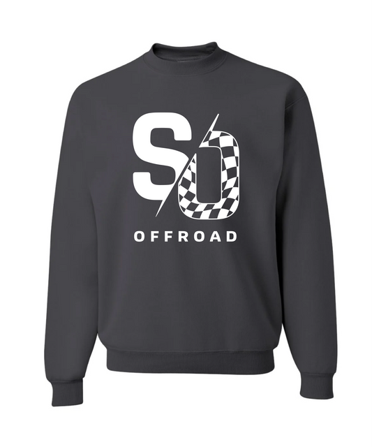 Charcoal Crewneck w/ White SO Logo